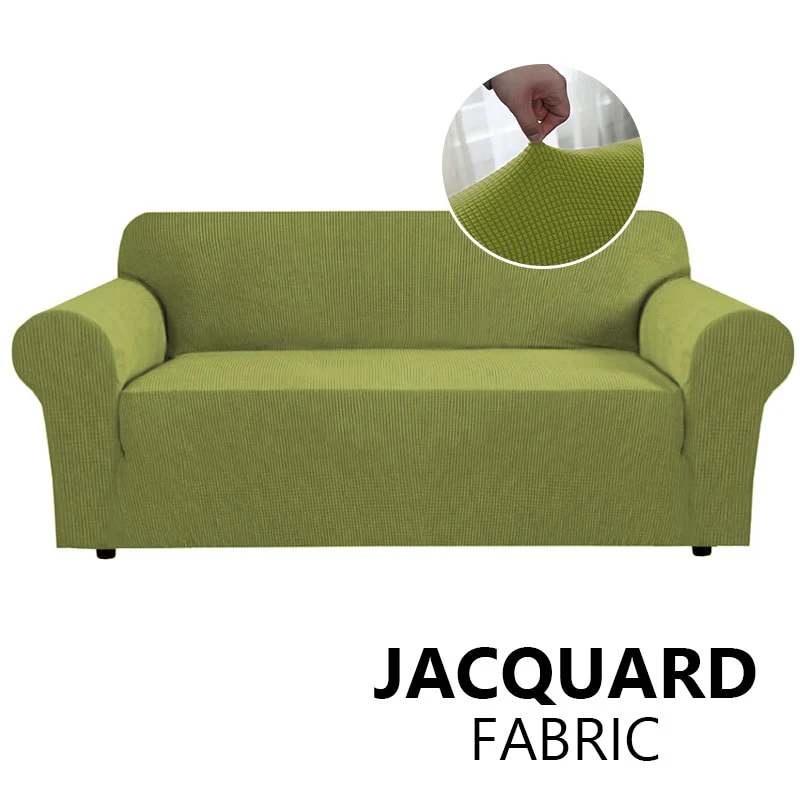 Jacquard Stretch Sofa Cover Elastic Sofa Slipcover Sectional Couch Cover Furniture Protector 1/2/3/4 Seater Thick Sofa Protector - Image 13