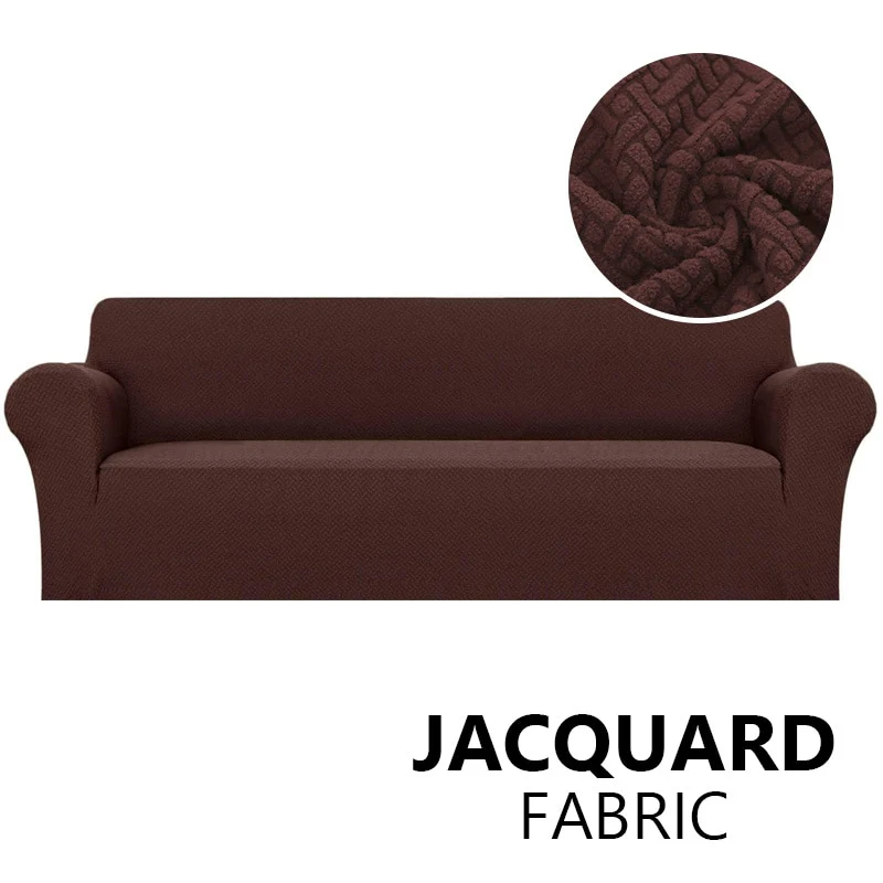 Jacquard Stretch Sofa Cover Elastic Sofa Slipcover Sectional Couch Cover Furniture Protector 1/2/3/4 Seater Thick Sofa Protector - Image 20