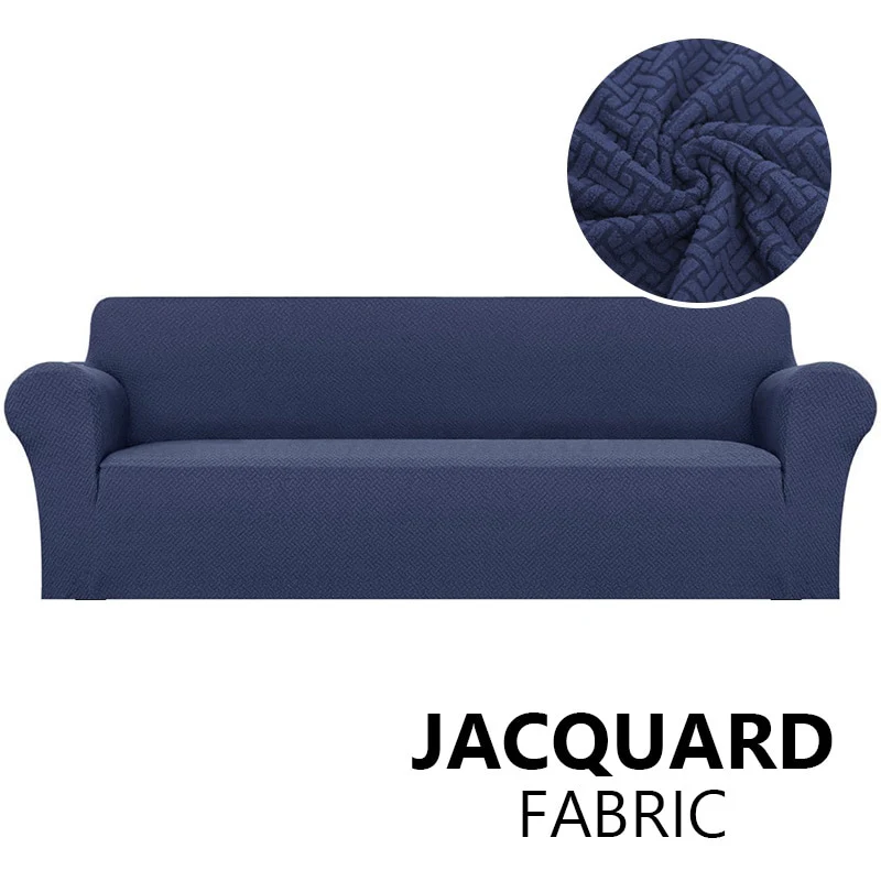 Jacquard Stretch Sofa Cover Elastic Sofa Slipcover Sectional Couch Cover Furniture Protector 1/2/3/4 Seater Thick Sofa Protector - Image 21