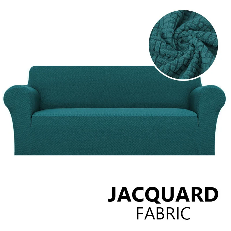 Jacquard Stretch Sofa Cover Elastic Sofa Slipcover Sectional Couch Cover Furniture Protector 1/2/3/4 Seater Thick Sofa Protector - Image 22