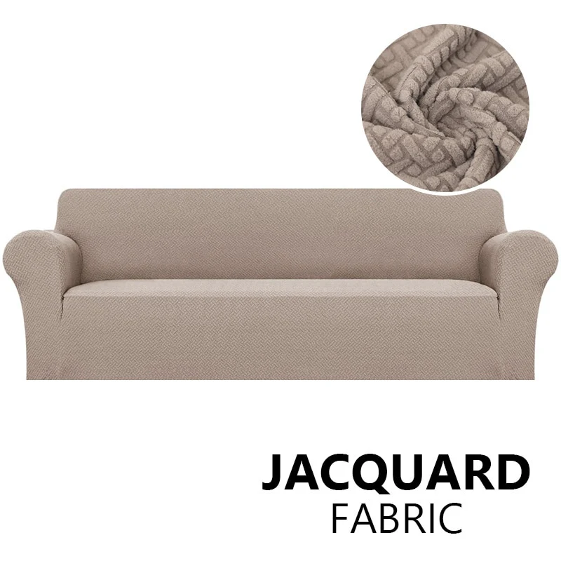 Jacquard Stretch Sofa Cover Elastic Sofa Slipcover Sectional Couch Cover Furniture Protector 1/2/3/4 Seater Thick Sofa Protector - Image 23