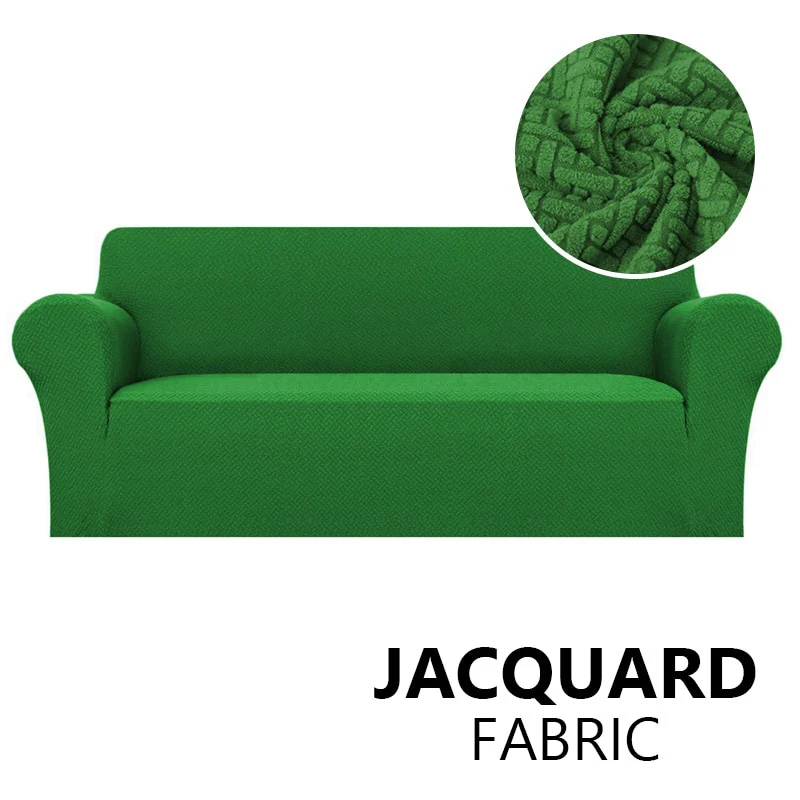 Jacquard Stretch Sofa Cover Elastic Sofa Slipcover Sectional Couch Cover Furniture Protector 1/2/3/4 Seater Thick Sofa Protector - Image 31