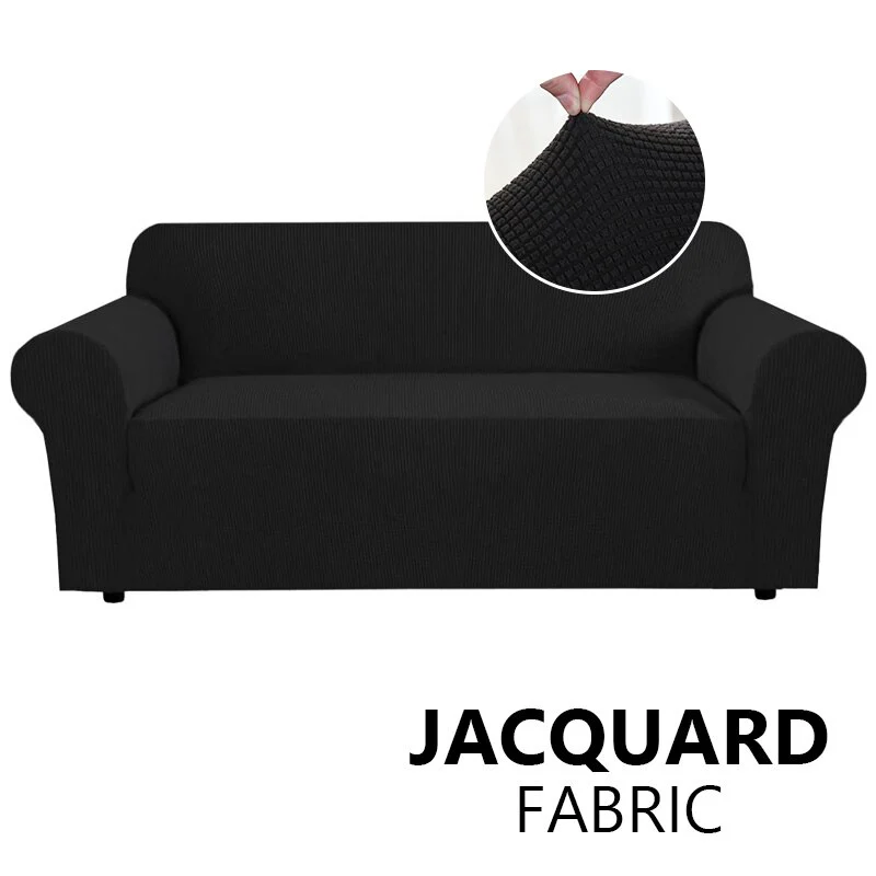 Jacquard Stretch Sofa Cover Elastic Sofa Slipcover Sectional Couch Cover Furniture Protector 1/2/3/4 Seater Thick Sofa Protector - Image 7
