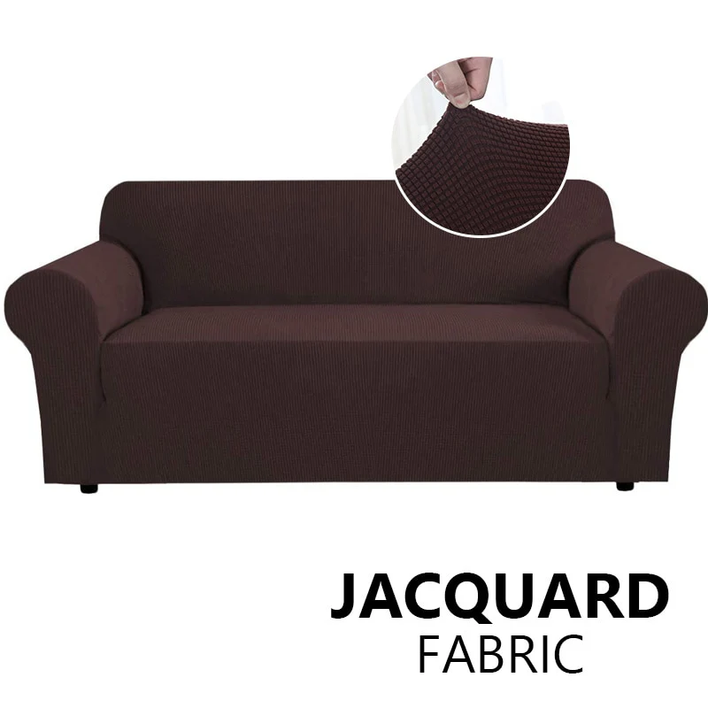 Jacquard Stretch Sofa Cover Elastic Sofa Slipcover Sectional Couch Cover Furniture Protector 1/2/3/4 Seater Thick Sofa Protector - Image 8