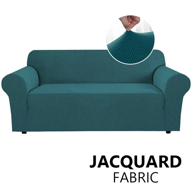 Jacquard Stretch Sofa Cover Elastic Sofa Slipcover Sectional Couch Cover Furniture Protector 1/2/3/4 Seater Thick Sofa Protector - Image 9