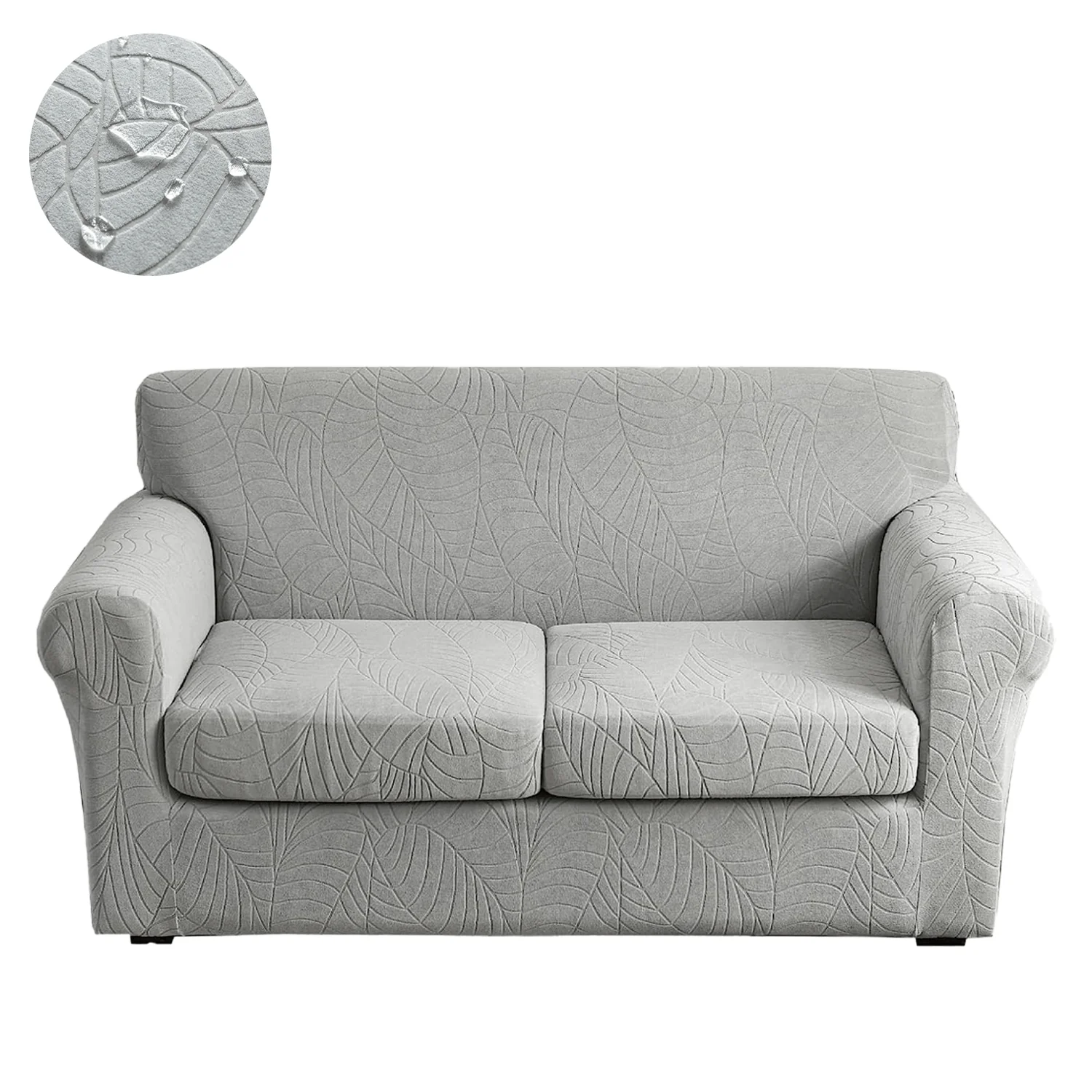 Jacquard Water-Resistant Sofa Slipcover Set 2/3/4 Piece Stretch Couch Covers Furniture Protectors Couch Cover With Cushion Covers - Image 12