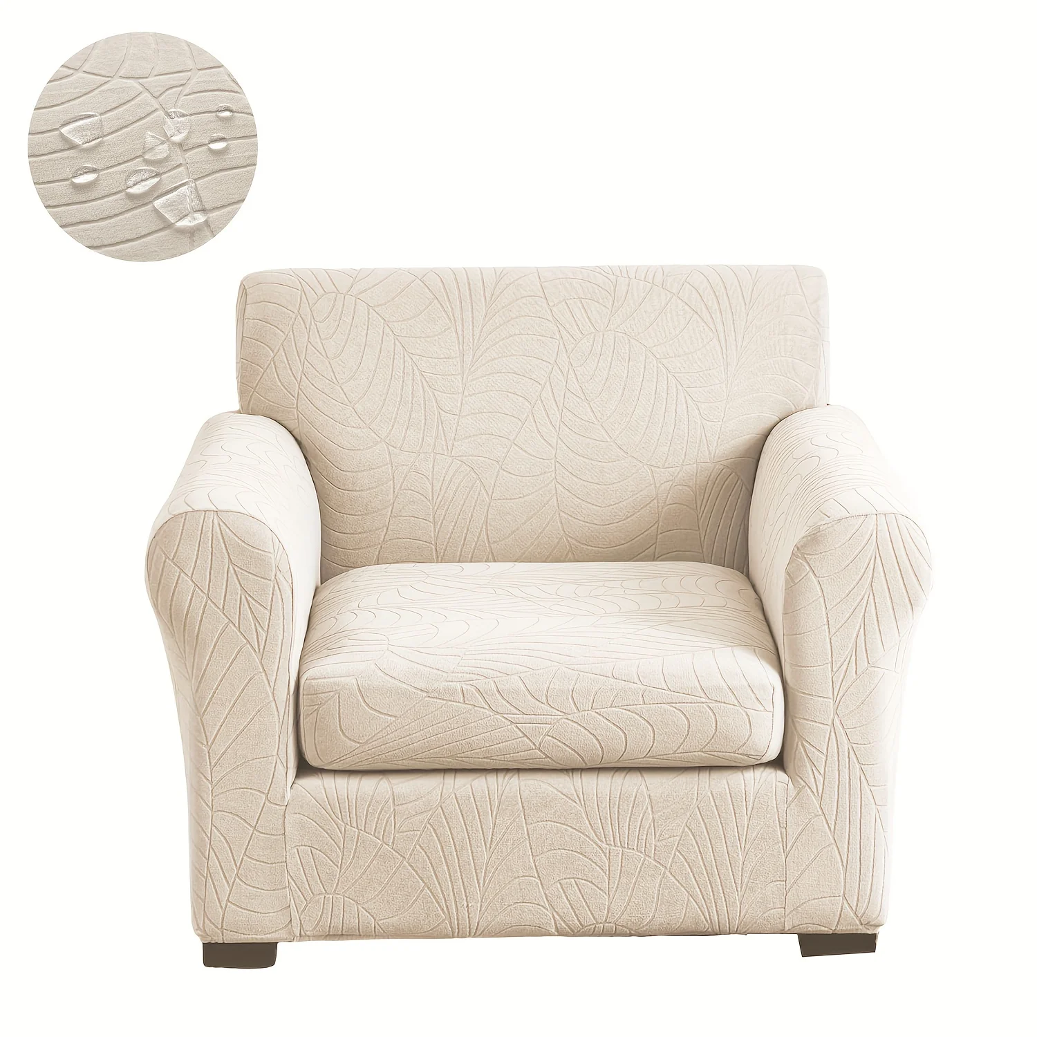 Jacquard Water-Resistant Sofa Slipcover Set 2/3/4 Piece Stretch Couch Covers Furniture Protectors Couch Cover With Cushion Covers - Image 14