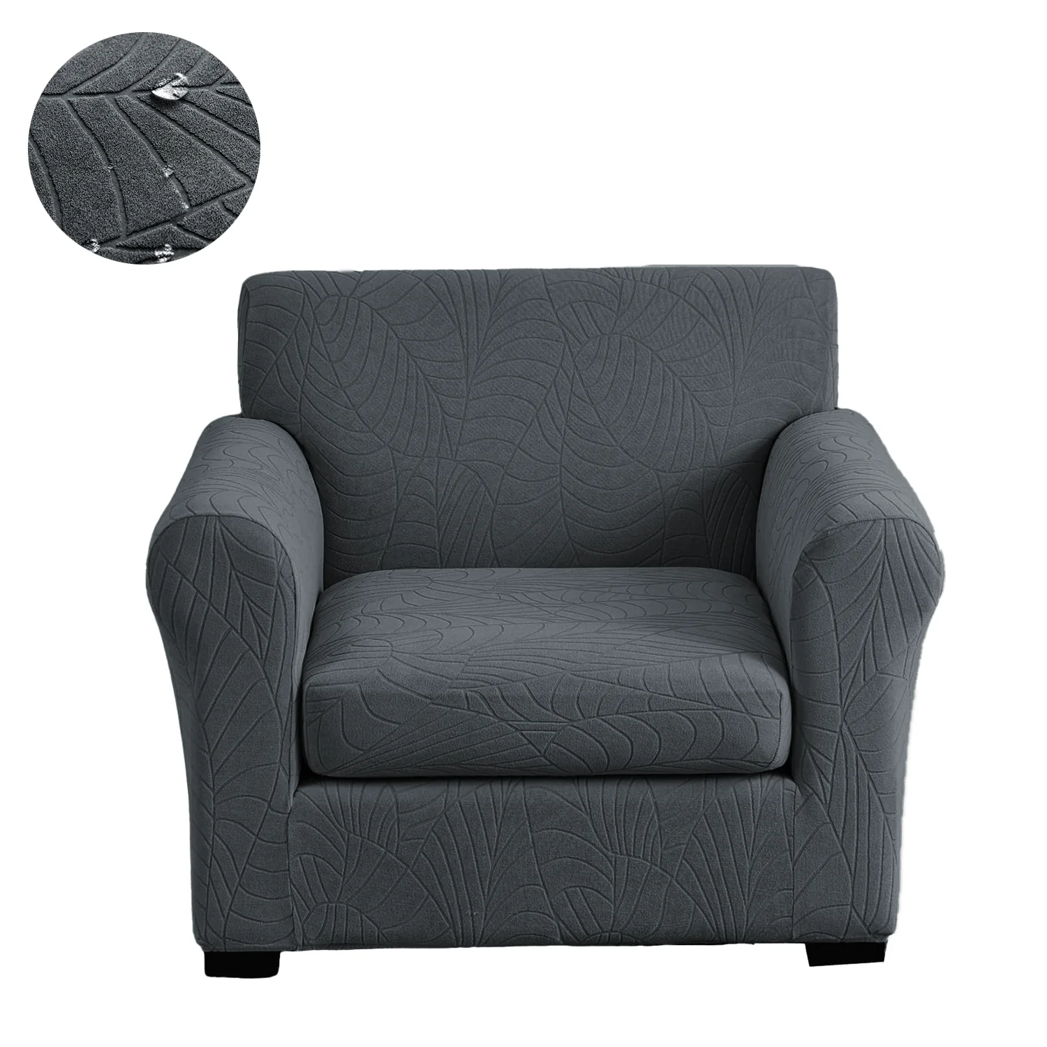 Jacquard Water-Resistant Sofa Slipcover Set 2/3/4 Piece Stretch Couch Covers Furniture Protectors Couch Cover With Cushion Covers - Image 3