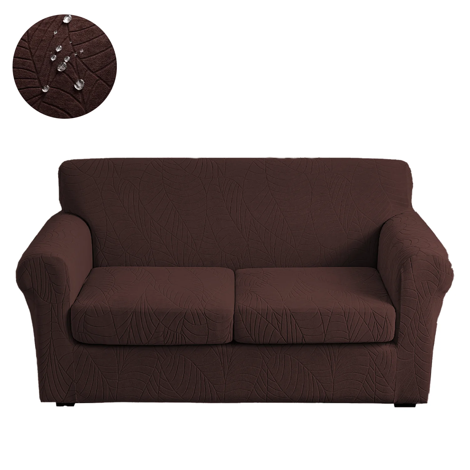 Jacquard Water-Resistant Sofa Slipcover Set 2/3/4 Piece Stretch Couch Covers Furniture Protectors Couch Cover With Cushion Covers - Image 9