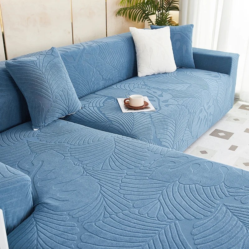 Jacquard Waterproof L Shaped Sofa Covers Cover All Season Universa Sofa Protective Cover High Elastic Corner Sofa Cover - Image 10