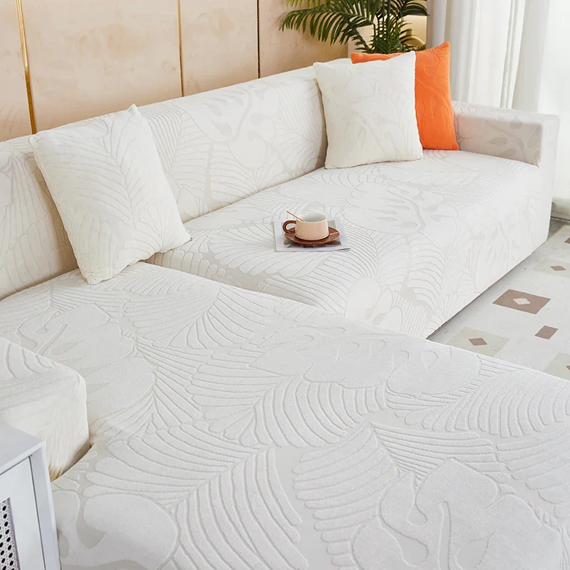 Jacquard Waterproof L Shaped Sofa Covers Cover All Season Universa Sofa Protective Cover High Elastic Corner Sofa Cover - Image 7