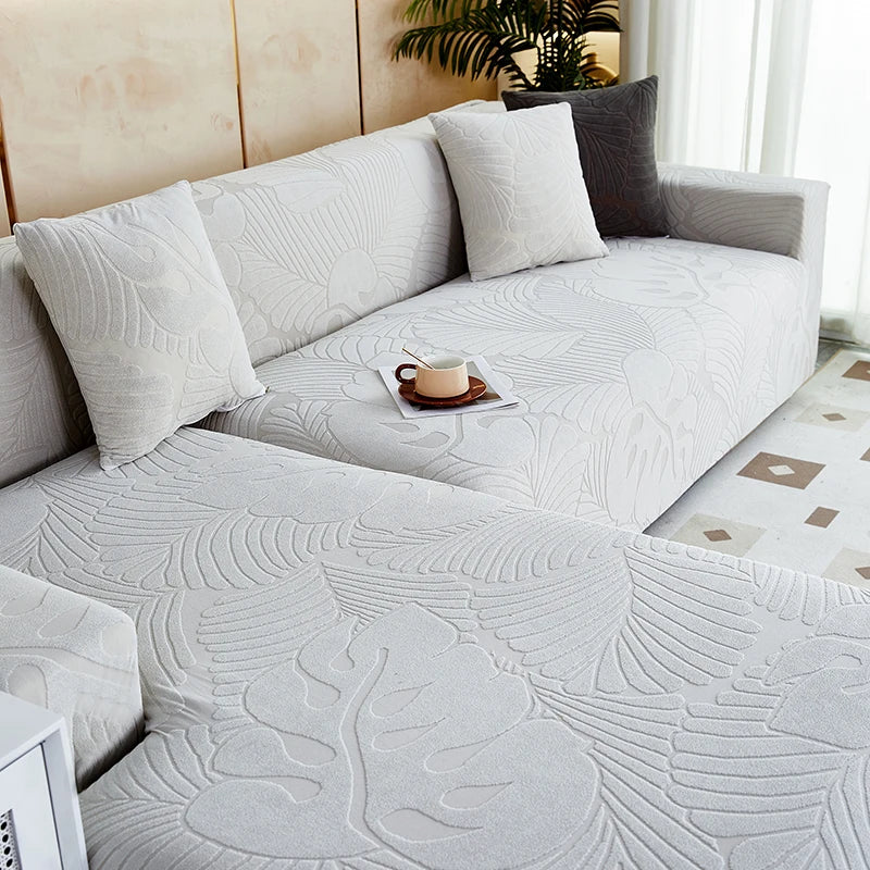 Jacquard Waterproof L Shaped Sofa Covers Cover All Season Universa Sofa Protective Cover High Elastic Corner Sofa Cover - Image 8