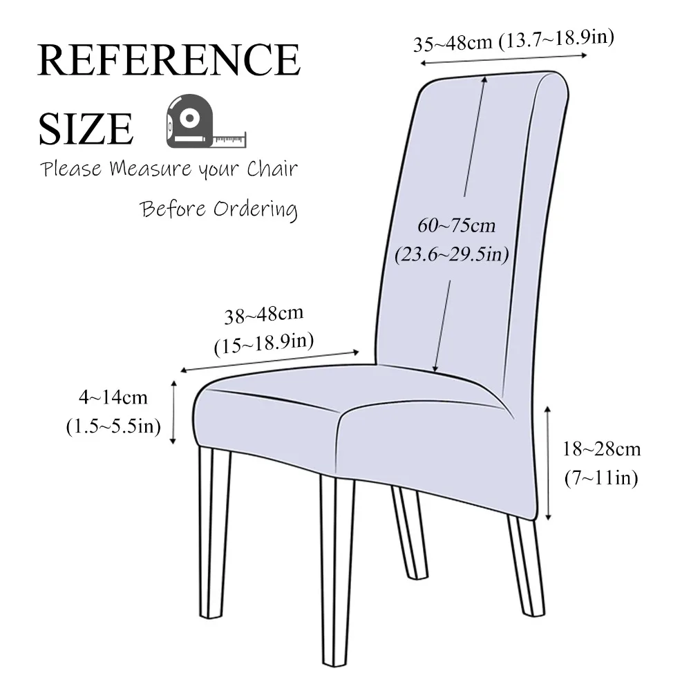 Large Size Chair Cover Dining Room Adjustable Jacquard Dining Chair Seat Cover for Chairs Pad Protector Home - Image 5