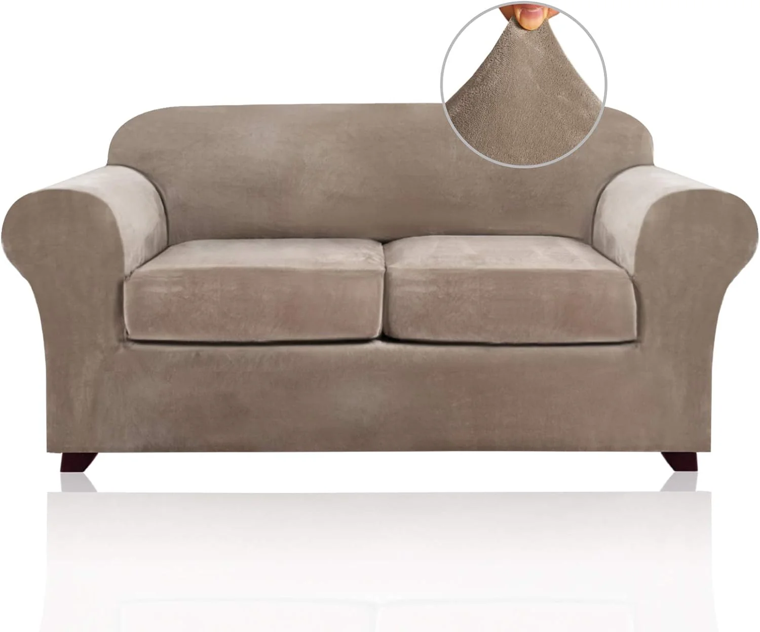 Luxury Real Velvet Stretch Sofa Covers Stretch Velvet Couch Covers for Cushion Sofa Slipcovers Soft Sofa Slip Covers Furniture Covers Cushion Covers Machine Washable - Image 23