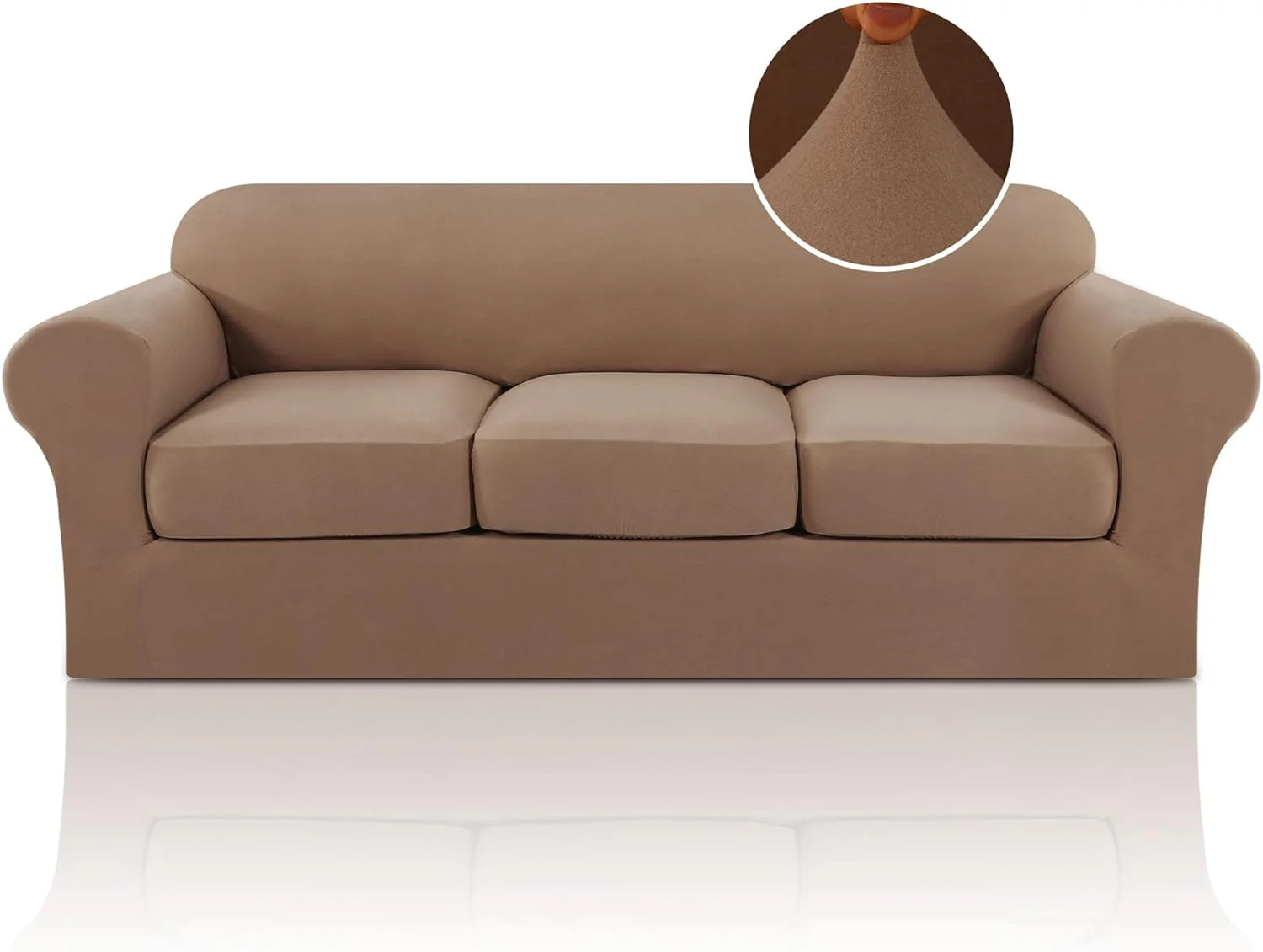 Luxury Real Velvet Stretch Sofa Covers Stretch Velvet Couch Covers for Cushion Sofa Slipcovers Soft Sofa Slip Covers Furniture Covers Cushion Covers Machine Washable - Image 51