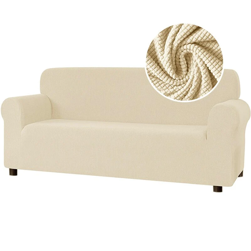 New 2025 Sofa Cover Solid Color Jacquard Fabric Couch Cover Stretch Slipcovers Big Elastic Stretch 1/2/3/4 Sofa Protector Covers - Image 10