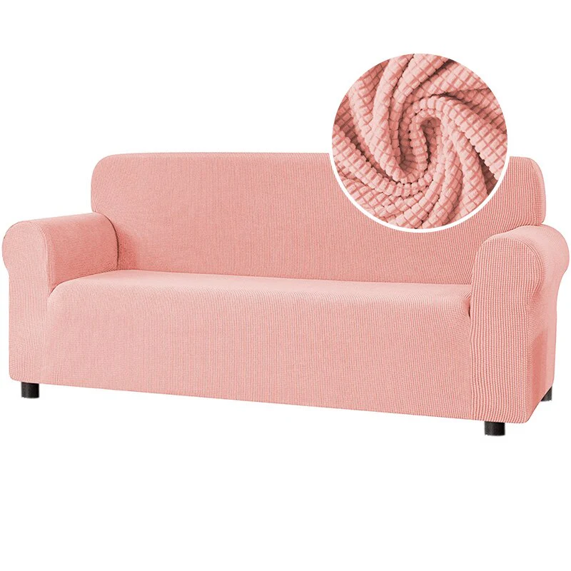 New 2025 Sofa Cover Solid Color Jacquard Fabric Couch Cover Stretch Slipcovers Big Elastic Stretch 1/2/3/4 Sofa Protector Covers - Image 18