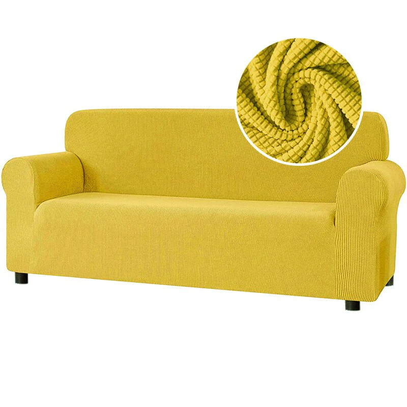 New 2025 Sofa Cover Solid Color Jacquard Fabric Couch Cover Stretch Slipcovers Big Elastic Stretch 1/2/3/4 Sofa Protector Covers - Image 20