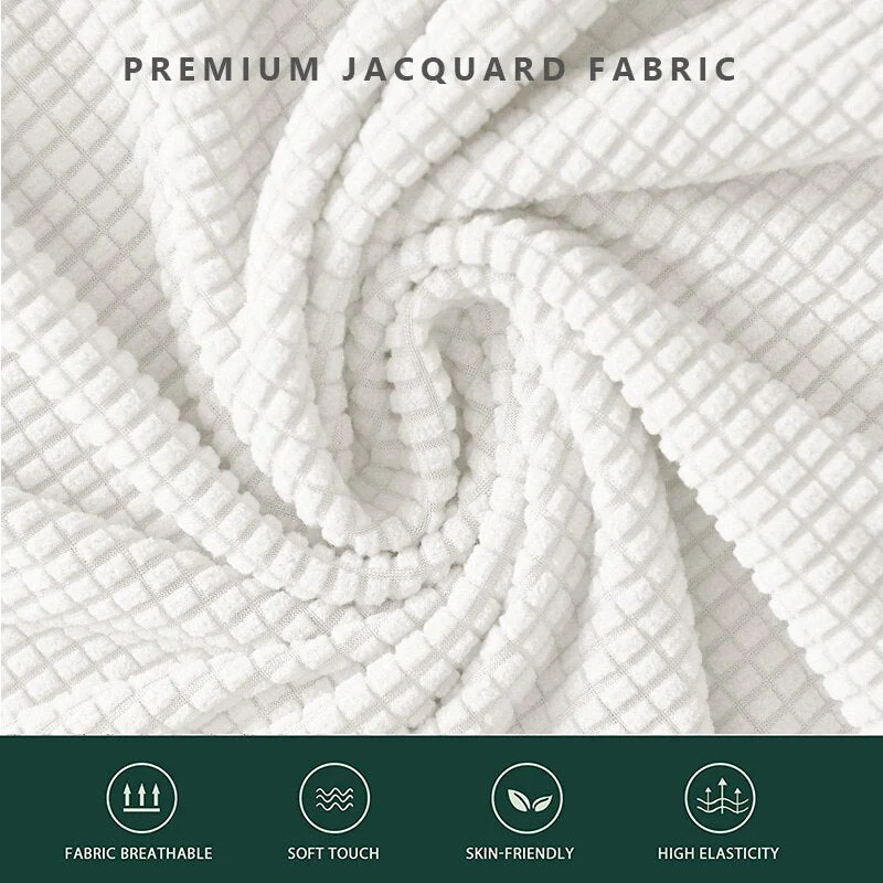 New 2025 Sofa Cover Solid Color Jacquard Fabric Couch Cover Stretch Slipcovers Big Elastic Stretch 1/2/3/4 Sofa Protector Covers - Image 6