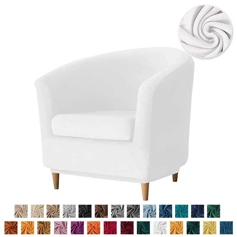 New Elastic Velvet Club Bath Tub Armchair Covers Stretch Soft Single Sofa Chair Slipcover Bar Counter with Seat Cover Home Hotel - Image 24