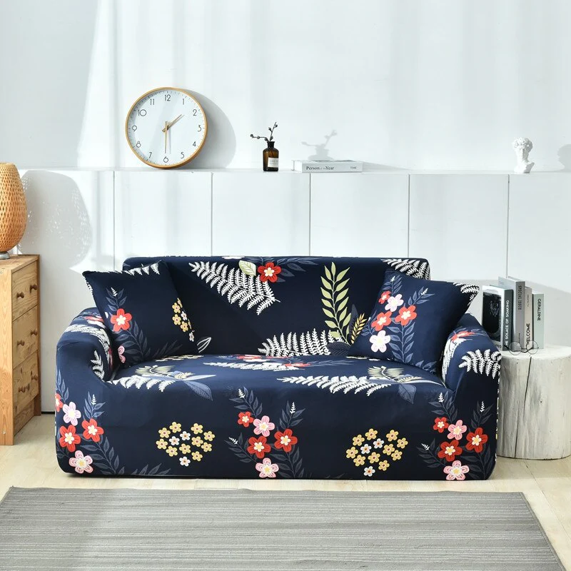 Fashion Printed Elastic Sofa Couch Cover Sofa Slipcover Flower Printed Sofa Fit for Most Sofa Elastic Sofa Cover - Image 16