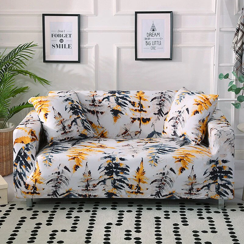 Fashion Printed Elastic Sofa Couch Cover Sofa Slipcover Flower Printed Sofa Fit for Most Sofa Elastic Sofa Cover - Image 6