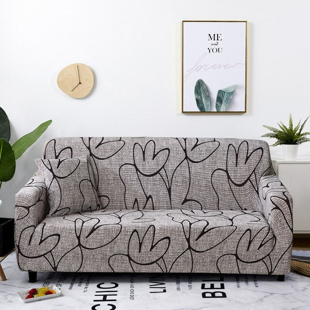 Fashion Printed Elastic Sofa Couch Cover Sofa Slipcover Flower Printed Sofa Fit for Most Sofa Elastic Sofa Cover - Image 8