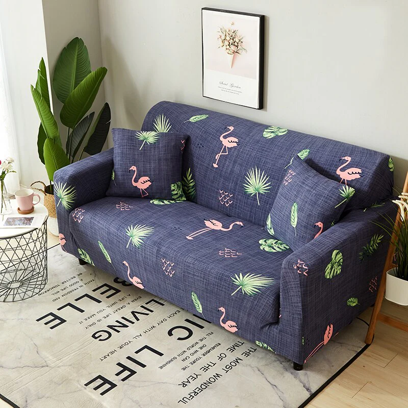 Fashion Printed Elastic Sofa Couch Cover Sofa Slipcover Flower Printed Sofa Fit for Most Sofa Elastic Sofa Cover - Image 9