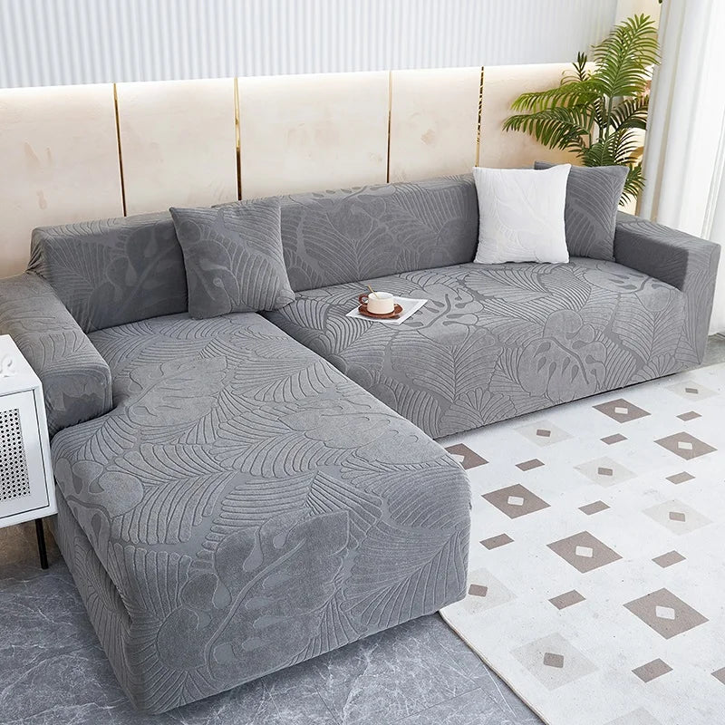 Newest 2025 In Uk Waterproof Sofa Cover 1/2/3/4 Seater Sofa Covers Elastic Solid L Shaped Corner Couch Slipcovers - Image 12