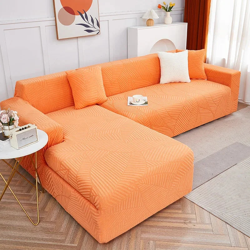 Newest 2025 In Uk Waterproof Sofa Cover 1/2/3/4 Seater Sofa Covers Elastic Solid L Shaped Corner Couch Slipcovers - Image 13