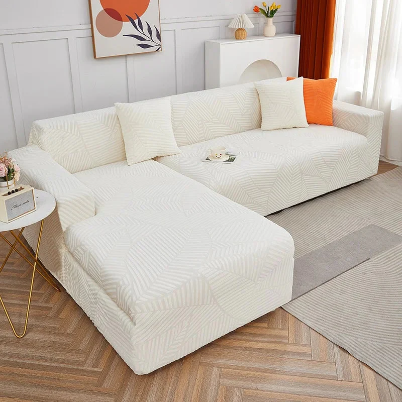 Newest 2025 In Uk Waterproof Sofa Cover 1/2/3/4 Seater Sofa Covers Elastic Solid L Shaped Corner Couch Slipcovers - Image 16