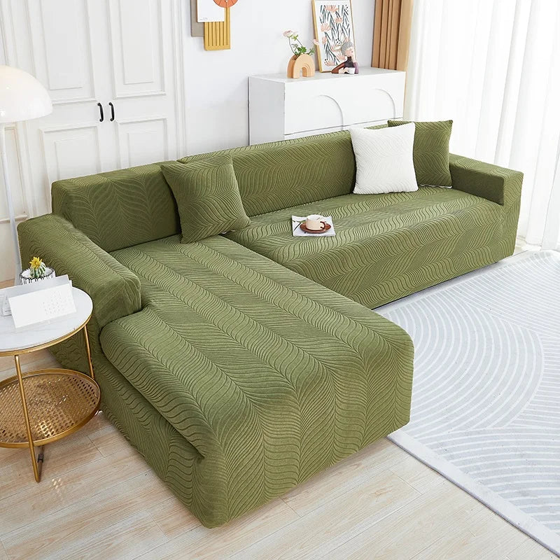 Newest 2025 In Uk Waterproof Sofa Cover 1/2/3/4 Seater Sofa Covers Elastic Solid L Shaped Corner Couch Slipcovers - Image 21