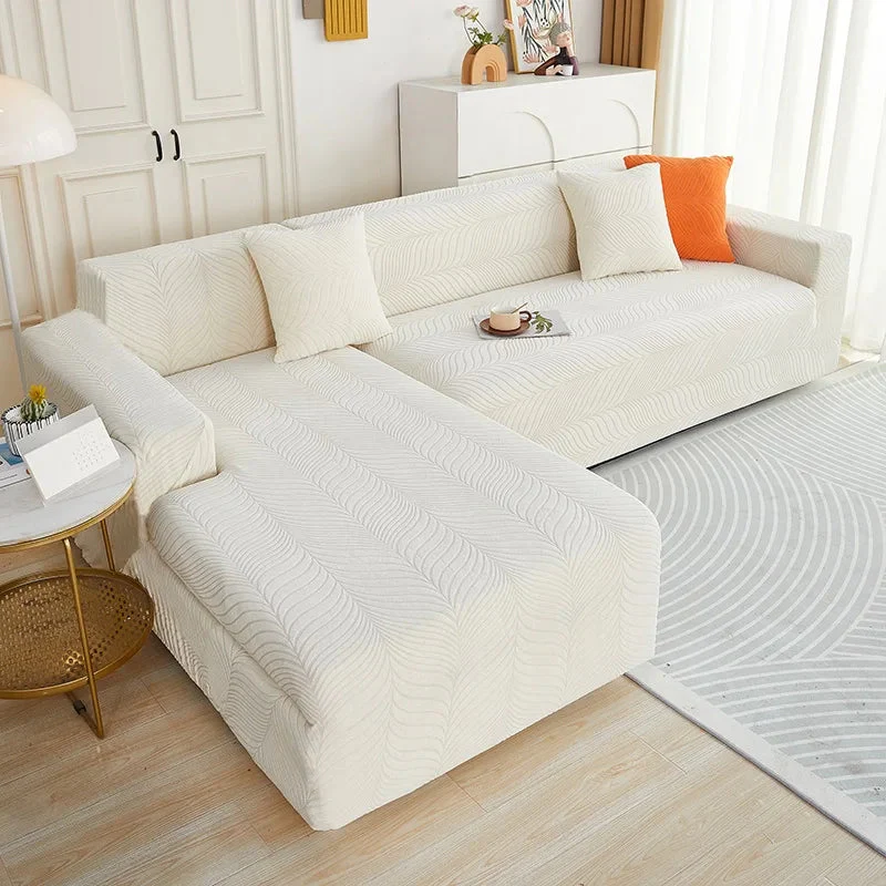 Newest 2025 In Uk Waterproof Sofa Cover 1/2/3/4 Seater Sofa Covers Elastic Solid L Shaped Corner Couch Slipcovers - Image 22