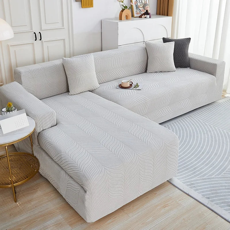 Newest 2025 In Uk Waterproof Sofa Cover 1/2/3/4 Seater Sofa Covers Elastic Solid L Shaped Corner Couch Slipcovers - Image 23