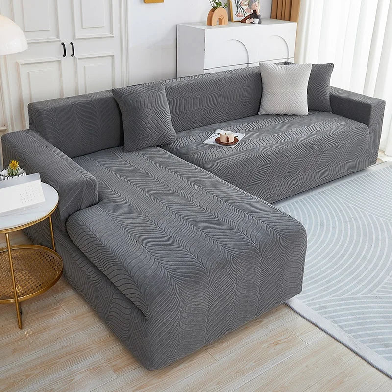 Newest 2025 In Uk Waterproof Sofa Cover 1/2/3/4 Seater Sofa Covers Elastic Solid L Shaped Corner Couch Slipcovers - Image 24