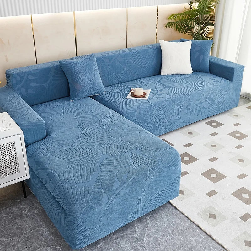 Newest 2025 In Uk Waterproof Sofa Cover 1/2/3/4 Seater Sofa Covers Elastic Solid L Shaped Corner Couch Slipcovers - Image 8