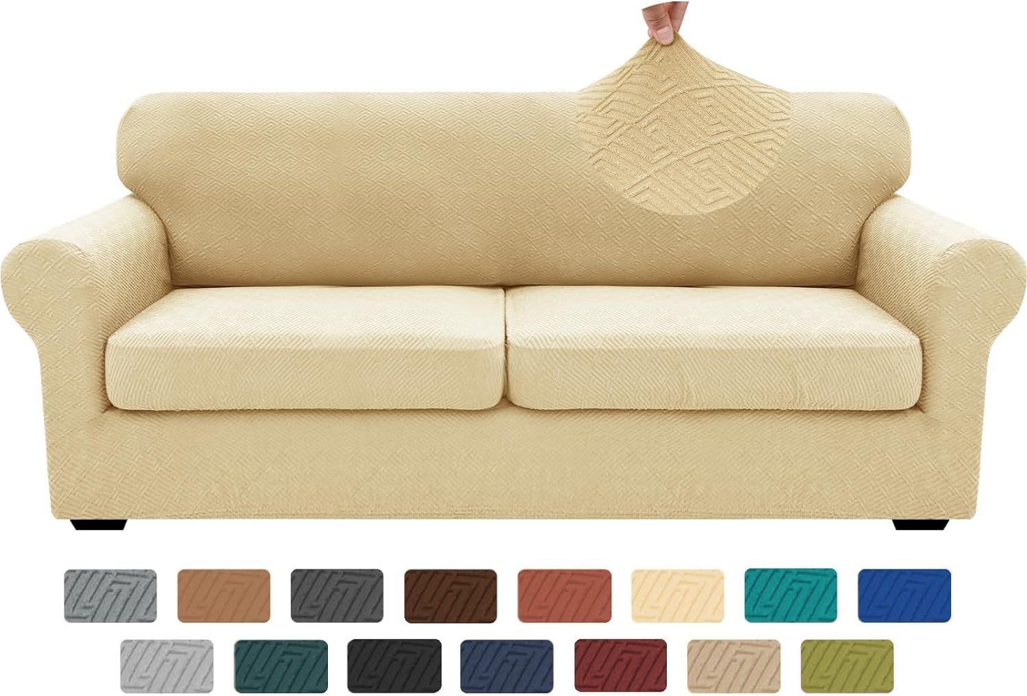 2025 Newest Sofa Couch Covers Super Stretch Thick Soft Sofa Cover Anti Slip Sofa Slipcover Dogs Cats Furniture Protector - Image 27