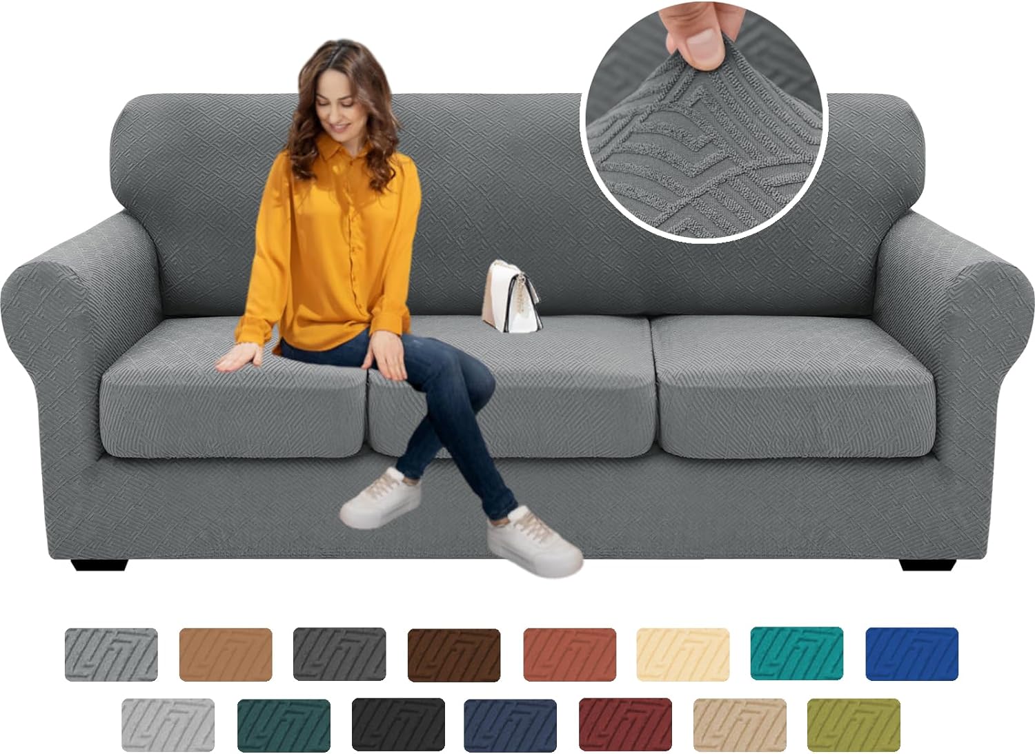2025 Newest Sofa Couch Covers Super Stretch Thick Soft Sofa Cover Anti Slip Sofa Slipcover Dogs Cats Furniture Protector - Image 55