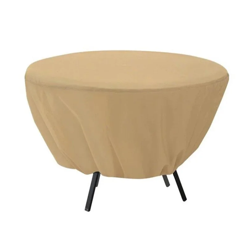 Outdoor Garden Furniture Cover Round Table Chair Dust Cover Set Home Waterproof 210D Oxford Cloth Rain Sofa Protector Covers - Image 3