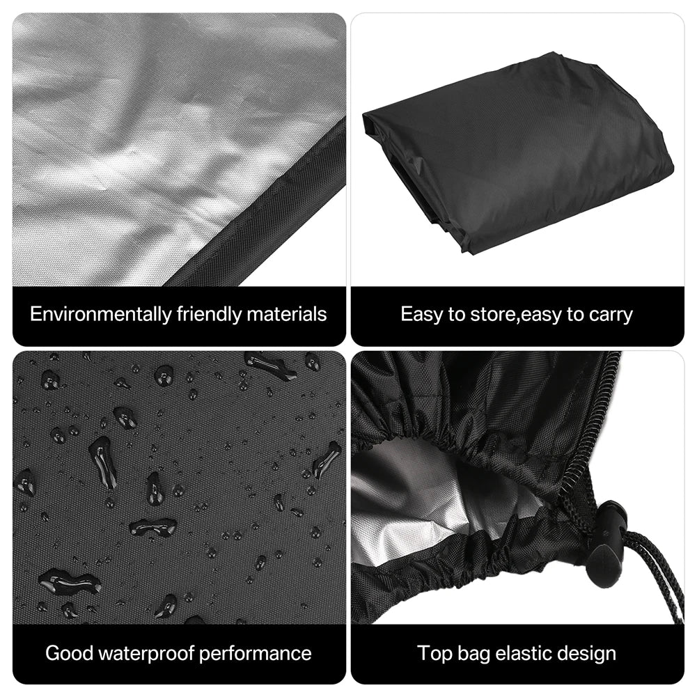 Patio Hanging Egg Chair Cover with Zipper Waterproof Windproof Swing Chair Covers with Buckle Outdoor Weather Resisatant - Image 3