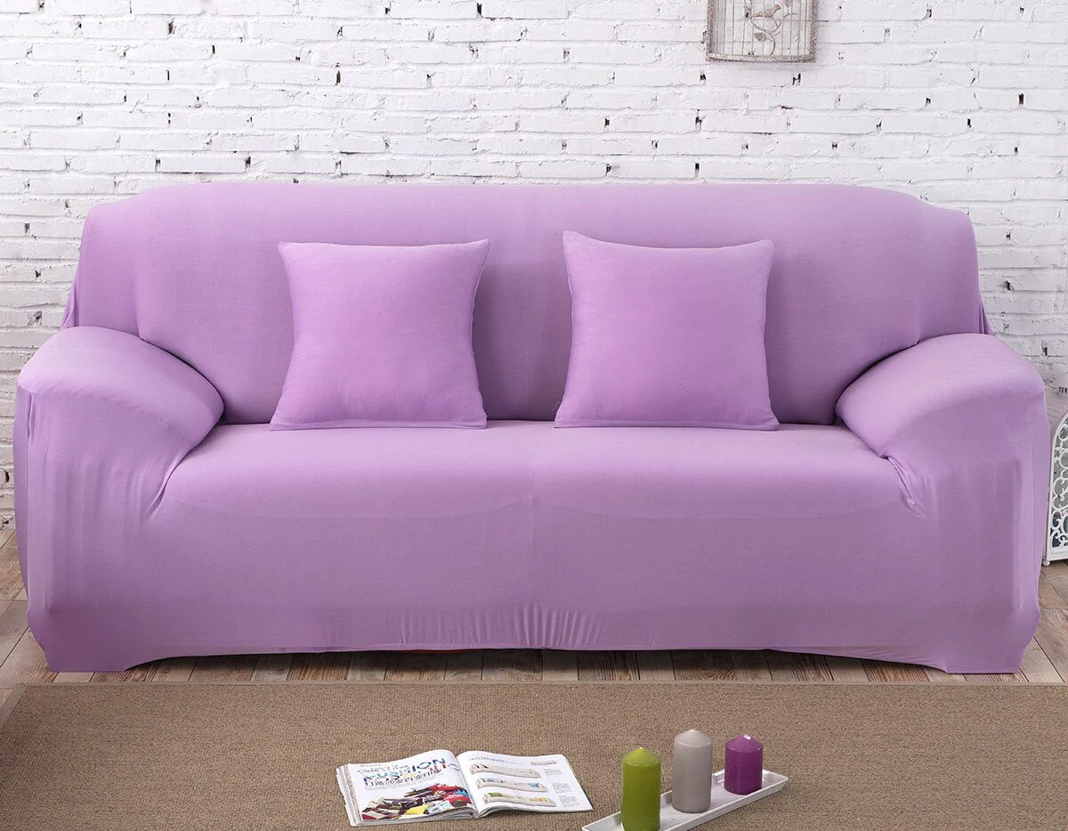 Pink Sofa Cover Spandex Elastic Sofa Covers Stretchy Dark Pink sofa covers for Corner Sofa 1/2/3/4 Sectional Magic Sofa Cover - Image 19