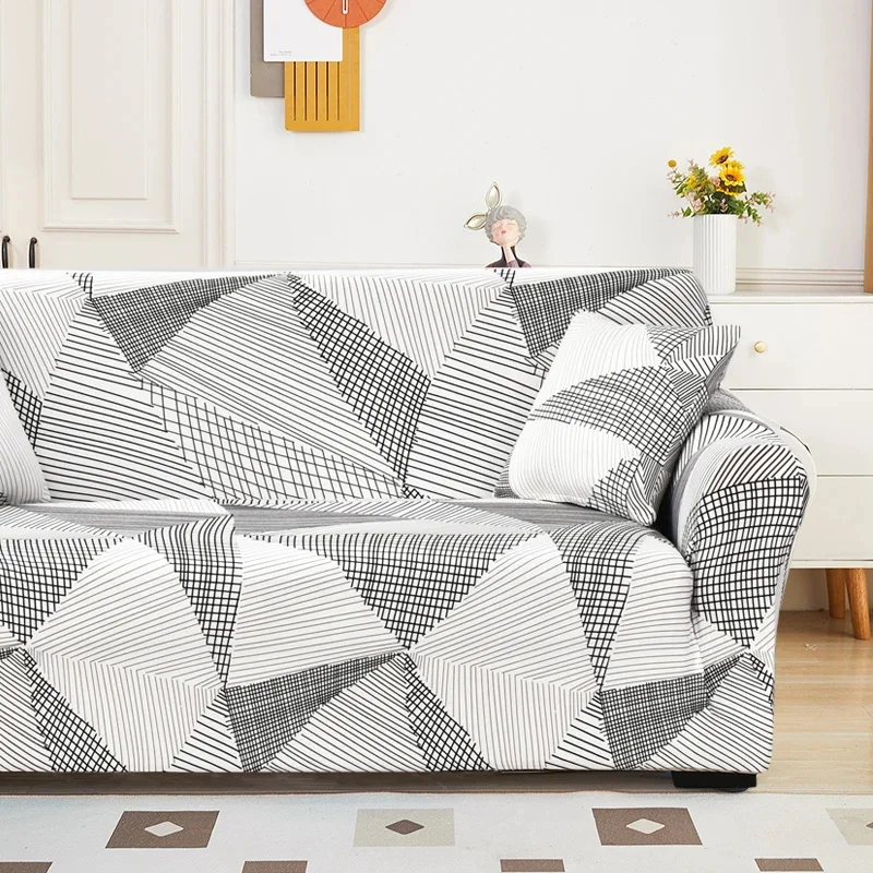 Plaid Pattern Sofa Covers for Living Room Stretch Couch Cover Elastic L shape Corner Sectional Sofa Slipcover for Kids Pet - Image 9