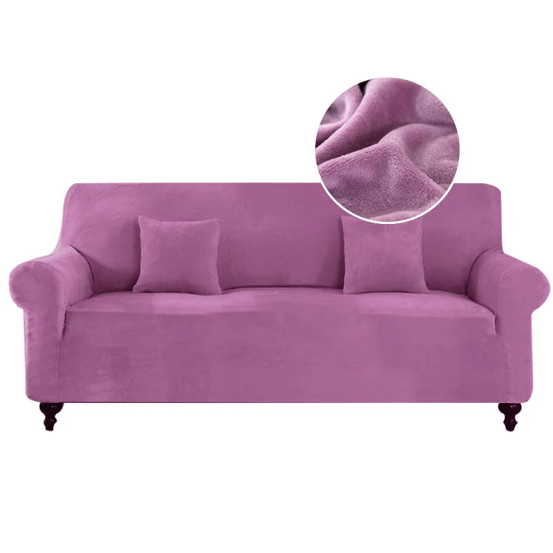 Plush Sofa Cover For Living Room Elastic Furniture Couch Slipcover Washable Chaise Longue Corner Sofa Cover Stretch - Image 10