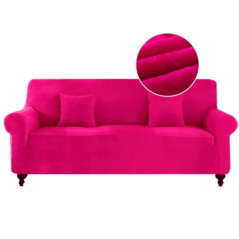 Plush Sofa Cover For Living Room Elastic Furniture Couch Slipcover Washable Chaise Longue Corner Sofa Cover Stretch - Image 13