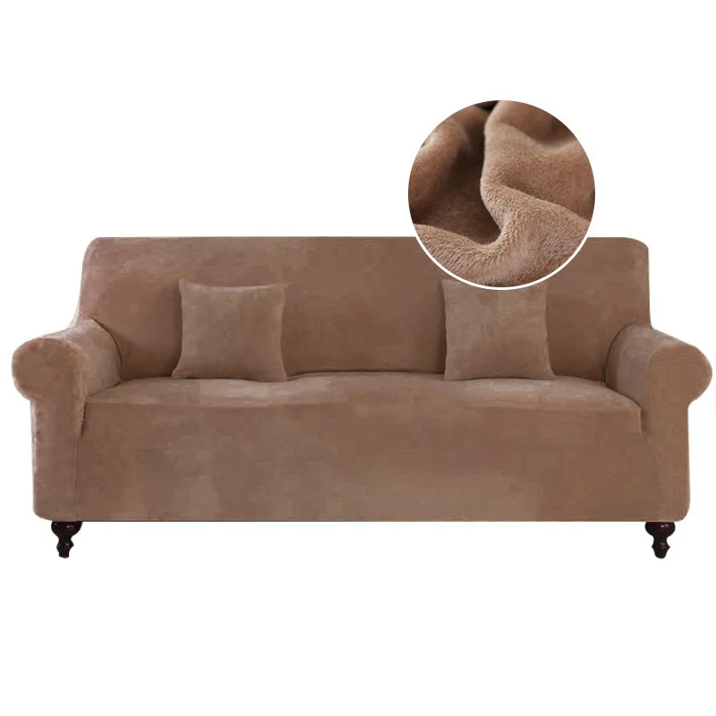 Plush Sofa Cover For Living Room Elastic Furniture Couch Slipcover Washable Chaise Longue Corner Sofa Cover Stretch - Image 15