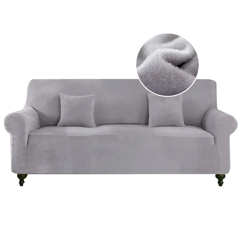 Plush Sofa Cover For Living Room Elastic Furniture Couch Slipcover Washable Chaise Longue Corner Sofa Cover Stretch - Image 16
