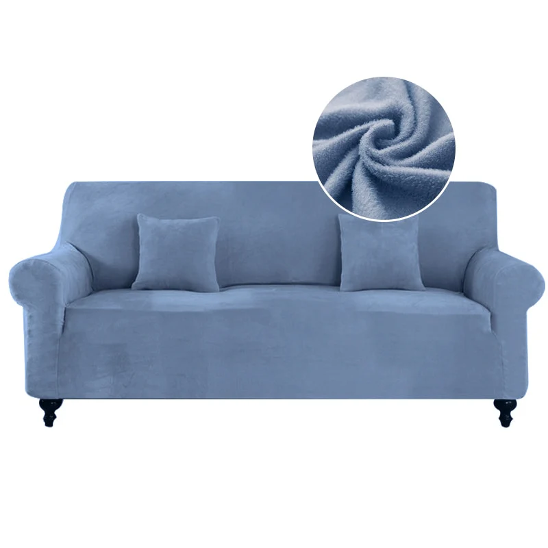 Plush Sofa Cover For Living Room Elastic Furniture Couch Slipcover Washable Chaise Longue Corner Sofa Cover Stretch - Image 17