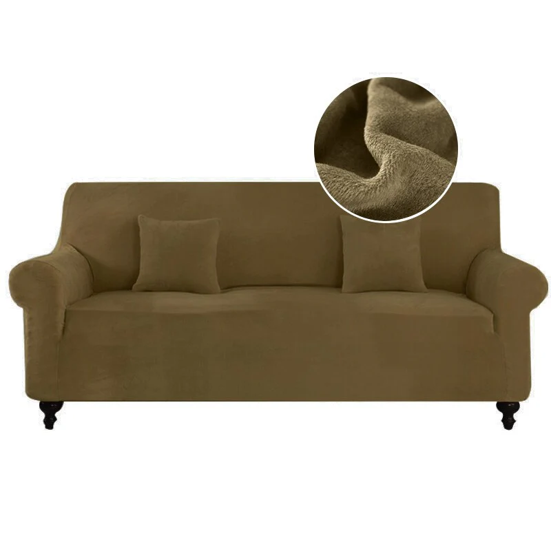 Plush Sofa Cover For Living Room Elastic Furniture Couch Slipcover Washable Chaise Longue Corner Sofa Cover Stretch - Image 18