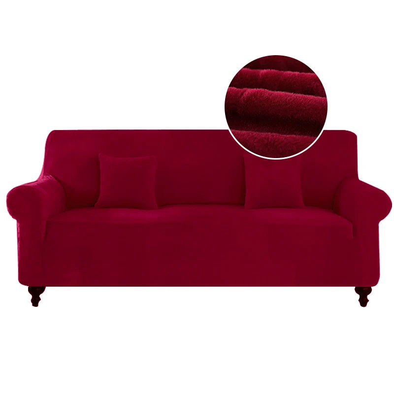 Plush Sofa Cover For Living Room Elastic Furniture Couch Slipcover Washable Chaise Longue Corner Sofa Cover Stretch - Image 21
