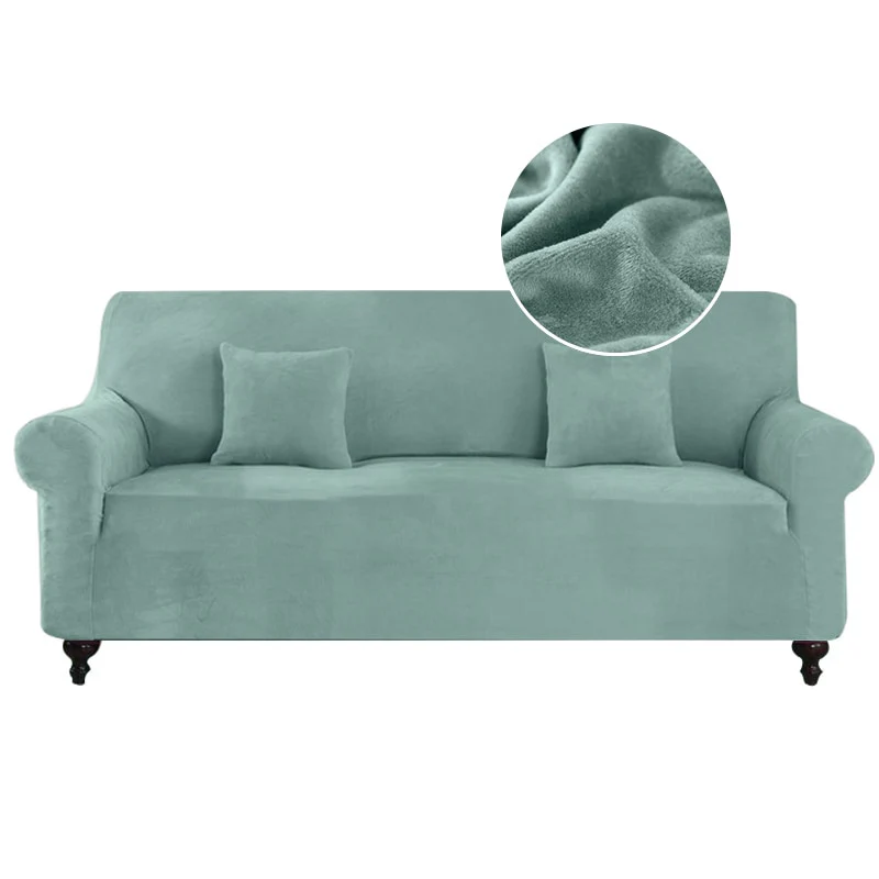Plush Sofa Cover For Living Room Elastic Furniture Couch Slipcover Washable Chaise Longue Corner Sofa Cover Stretch - Image 9